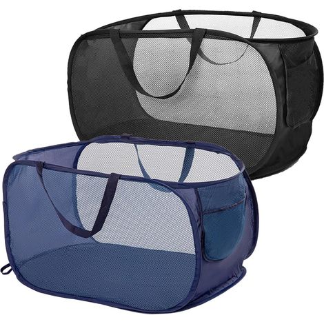 Panier à linge en lot de deux-pliable-Avec grille- 583636centimètre (1/5)
