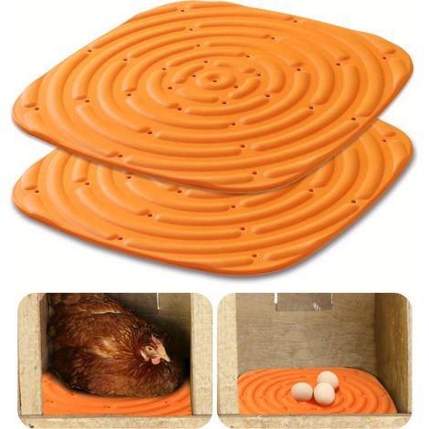 Lot de 2 tapis de nidification lavables pour poules – Doublures réutilisables et portables pour poulailler (1/5)