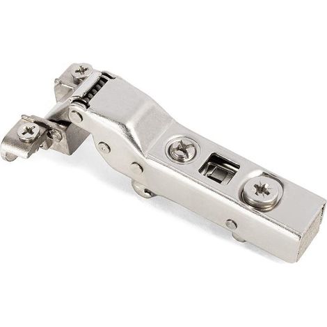 bisagra clip cam 105º para puertas de perfil de aluminio codo recto codo acodado