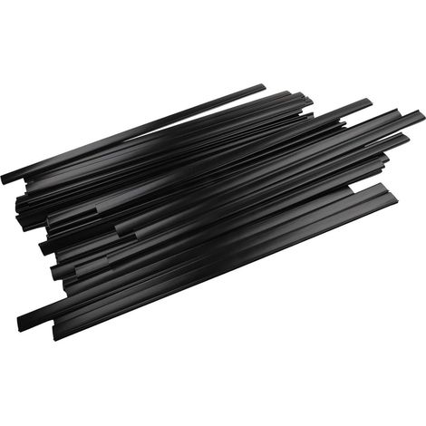 Lot de 33 clips de revêtement de piscine, bandes plates noires pour doublures qui se chevauchent, matériau PE solide, maintien sûr, bords lisses pour éviter les déchirures, entretien de piscine hors (1/5)