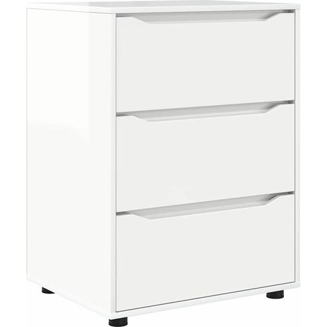 Maison Exclusive - Armadio Bianco Lucido 60 x 48 x 81 cm Legno multistrato