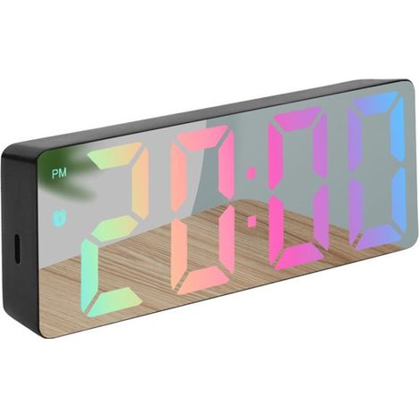 Despertador infantil con luz nocturna y 13 tonos de llamada - apto para niños y niñas - despertador digital para la habitación infantil - rosa (1/4)