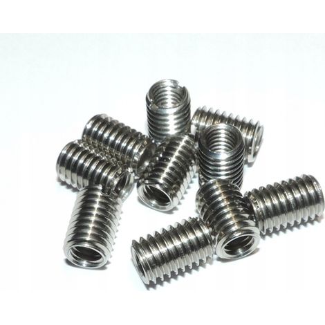 Gewindereparaturhülsen M8/M6 Reduzierhülse L=15mm Edelstahl 10 Stück.