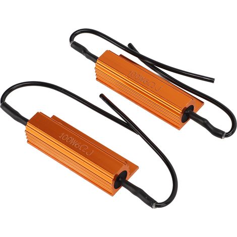 2er-Pack 100W 6RJ LED-Blinker-Decodierwiderstände, Kurzschlussschutz für Nebelscheinwerfer und Blinker (1/5)