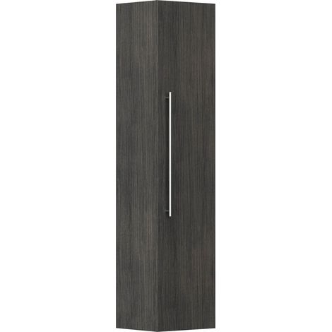 Hochschrank 150 cm anthrazit gemasert (1/4)