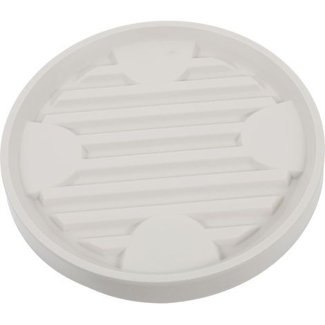 Chariot à roulettes beige pour pots de fleurs, diamètre intérieur 16.3 cm, pour intérieur et extérieur, 1 pièce (1/5)