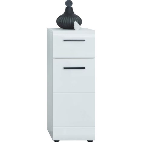 trendteam smart living Mobili, Metallo, Bianco (Alta lucentezza), 30 x 79 x 31 cm (1/5)