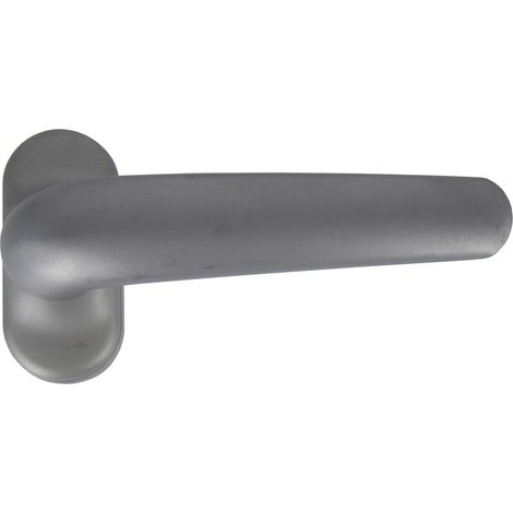 Maniglia per infissi in alluminio - silver - Quadro 8 mm - RAL1013 (1/2)