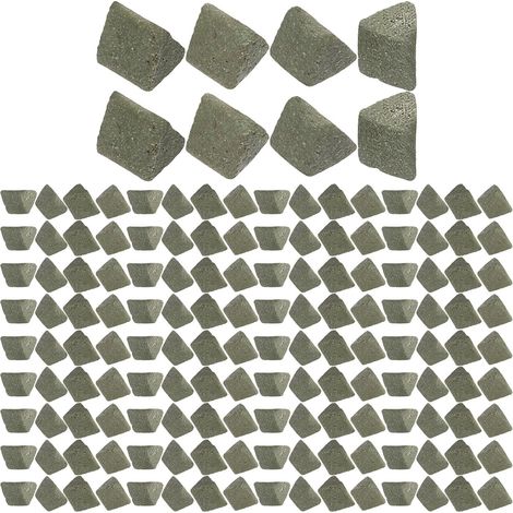 Sac Abrasif Triangulaire Céramique pour Polissage Rapide, Abrasif Réutilisable pour Machine à Polir Pierres et Bijoux, pour Ponçage Précis et Finition sans Rayures (1/5)