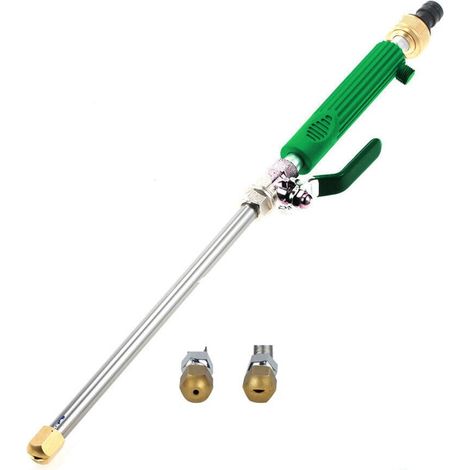 Lance Pulvérisateur Haute Pression - 2 Buses En Laiton - Compatible Tuyau D'Arrosage Standard - 46,5 cm (1/5)