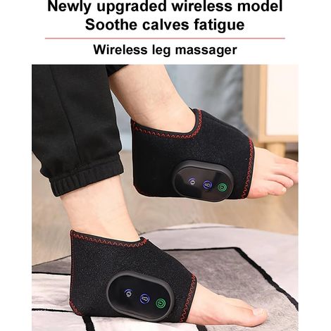 Stabilizzatore per caviglia riscaldato senza fili con massaggio ad aria - Terapia di compressione calda regolabile con 3 temperature e 3 velocità, supporto per caviglia ricaricabile, uno (1/4)