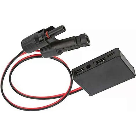 Solarladeregler mit USB-Schnittstelle, Ladespannungsstabilisator und Adapter (Typ) (1/4)