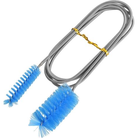 brosse de nettoyage pour tuyaux 155 cm acier inoxydable 304 poils nylon bleue (1/5)