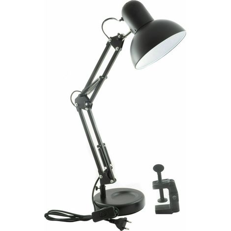 Lampada Estetica Snodabile Orientabile E27 Scrivania Tavolo Con Morsetto o Base
