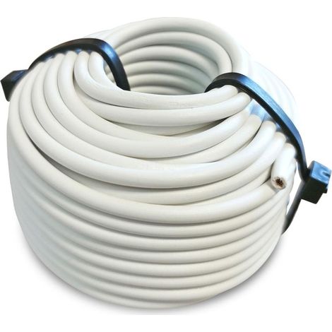 Fil electrique auto souple 1.5 mm² blanc (10 m)