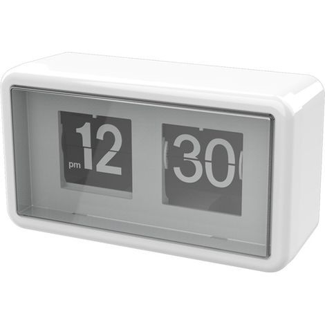 Horloge de Bureau décorative en Forme de réveil à clapet avec Couvercle Transparent, Affichage Automatique l'heure et Affichage Automatique l'heure. (1/5)