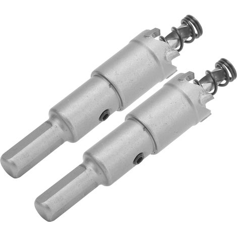 Kit de 2 Fraises à Trou Carbure pour Métal Épais, Diamètre 17mm - Outillage Industriel