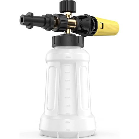 Schaumlanze für Kärcher K2, K3, K4, K5, K6 und K7 Hochdruckreiniger, verbesserter Ersatzbehälter, Connect & Power Dickflüssigkeitsspender, verstellbare Sprühdüse, Pistole (1/5)