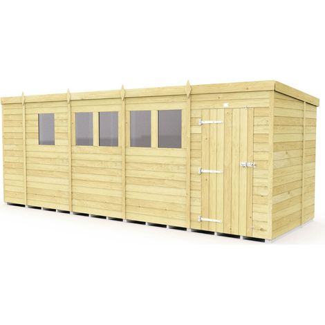 17 x 6 Pent Shed