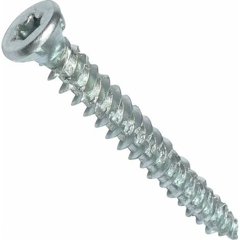 Confezione da 100 viti di ancoraggio diretto per calcestruzzo Ø7,5x62mm testa svasata conica - con incavo a stella T30 - fissaggio diretto senza tassello (1/4)