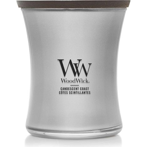 Bougie parfumée avec mèche crépitante  Bougie moyenne en forme de sablier Côtes scintillantes  Bougies à longue durée de combustion : Jusqu'à 6 heures  Cadeaux parfaits pour les femmes (1/3)