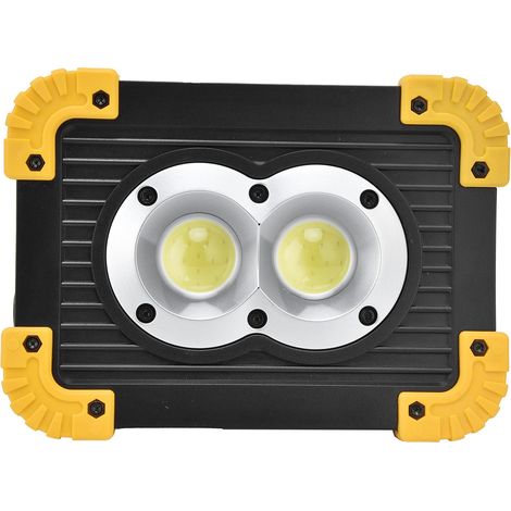 Lampe blanche multifonctionnelle – tente camping plein air – éclairage urgence – 6 supports réglables – spot