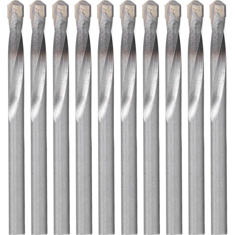 10 Pièces Forets Hélicoïdaux en Carbure, Jeu de Forets Hélicoïdaux en Métal de 5,5 mm, Métal Foret Coupeur, pour Inox Acier Cuivre Aluminium Zinc Alliage (1/4)