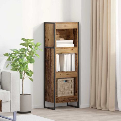 vidaXL Armadio per Libri Legno vecchio 40 x 30 x 121 cm