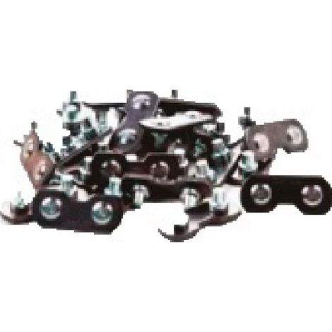 KIT 20 UNIONES CON REMACHE CADENA 1/4 Pulgadas 1,3 mm TITANIO