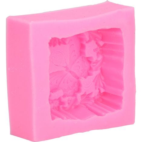 3D-Silikonform in Schmetterlings- und Blütenform für die handgemachte Seifenherstellung sowie für Gebäck- und Tortendekorationen (1/5)