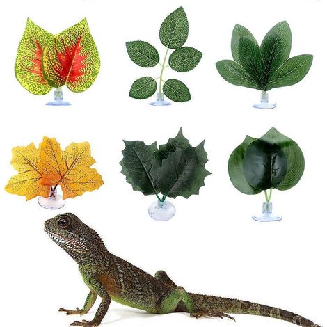 Lit pour betta, coussin double feuille, hamac, feuilles de plantes en plastique, endroit de repos sûr - 1 (1/4)
