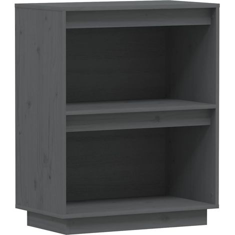 Maison Exclusive - Mesa consola de madera maciza de pino gris 60x (1/5)