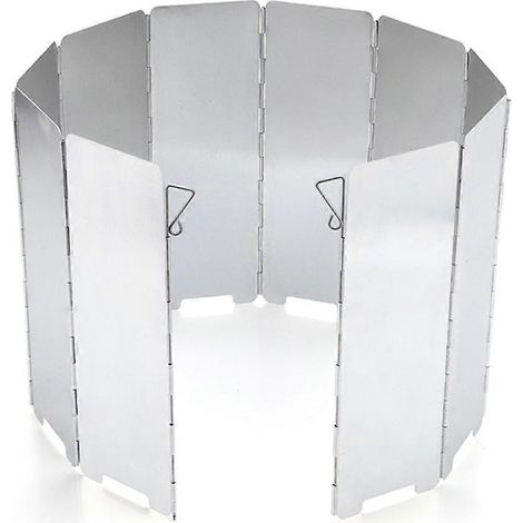 Pare-vent portable pour la cuisine en extérieur, protection thermique qui accélère la préparation des aliments, plaques amovibles pour une protection contre le vent polyvalente, idéal pour (1/4)
