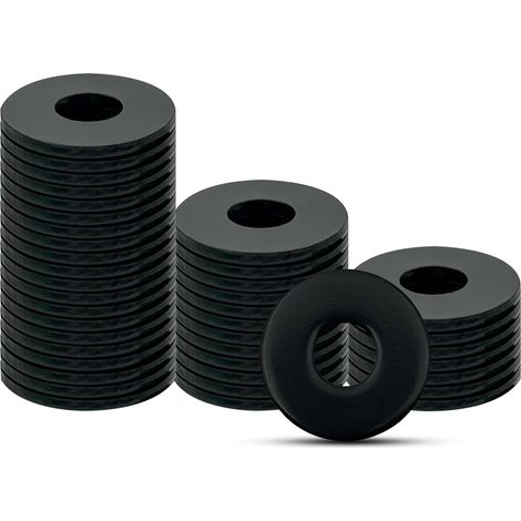 42 Pcs M5 rondelles metal, 304 Rondelles en acier inoxydable, rondelles noires, adaptées aux vis et boulons filetés, pour la réparation à domicile, au bureau et à l'atelier (1/5)