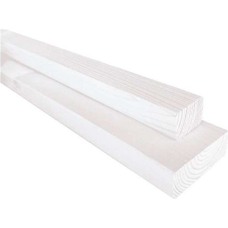 LIST.ABETE Listello piallato 4 lati bianco 20x20mm 2000mm PEFC