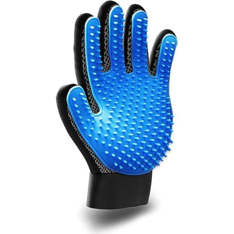 Une paire de gants de toilettage doux pour chats qui massent et éliminent efficacement les poils. Convient aux chats, chiens, lapins et chevaux.