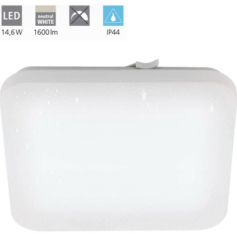 Plafoniera Moderna Frania-S Acciaio Bianco Luce Led Integrato 14,6W (1/5)