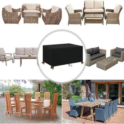 Housse De Protection Pour Meubles De Jardin - Oxford 420D - Imperméable Anti-Uv - 210 X 110 X 70 Cm - 1 Pièce (1/5)