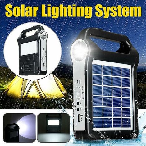 Chargeur USB panneau solaire 6V – Système stockage portable – Pour éclairage maison autonome ou lampe de jardin