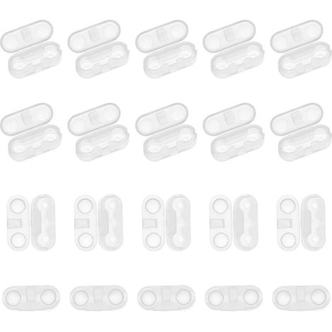 60pcs Clair Remplacement du Connecteur de Chaîne en Plastique Clips de Connecteur de Cordon de Chaîne pour Chaîne Perlée pour Stores à Rouleau 10 ou 6 et Stores Verticaux (1/5)