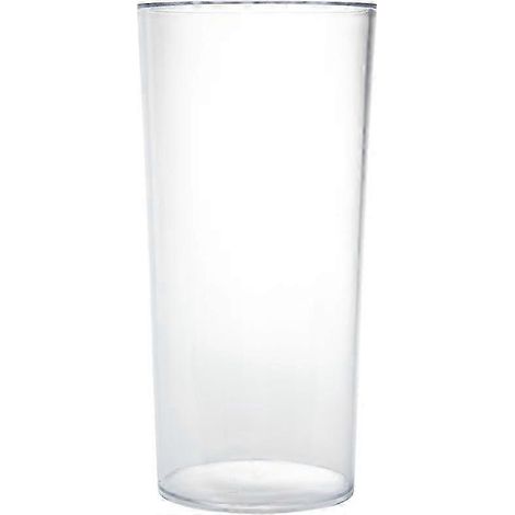 Vase cylindrique léger et résistant en acrylique transparent de 25 cm de haut, idéal pour les cadeaux de famille.