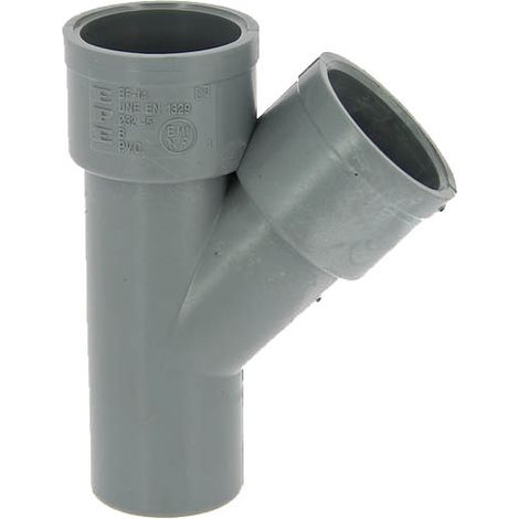 Culotte PVC mâle-femelle 45° Ø32 ADEQUA