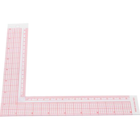 Square Ruler LShaped Right Angle Scale PMMA PVC Measurement Tailor Drawing DIY Craft Tool (1/5)