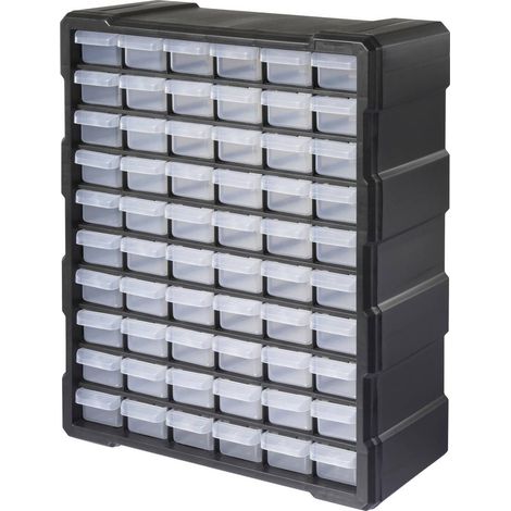 TOOLCRAFT Cassettiera porta minuteria Scomparti: 60 Contenuto 1 pz. (1/5)
