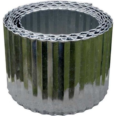 Wellstahl-Einfassung - 600 x H 14 cm - Stahl Nortene