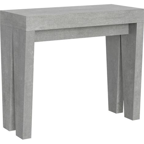 Consolle allungabile SPIMBO Cemento 90x40/300 cm (1/5)