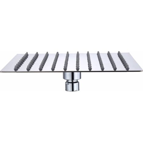 SOFFIONE DOCCIA INOX QUADRO 200X200 MM GROENLA