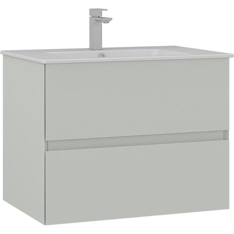 Meuble Vasque "Nest 71 v2" - 71 x 51 x 55 cm - Matte Cashmere (1/3)
