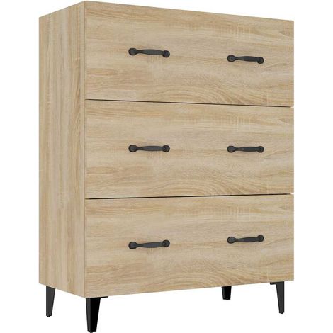 Sideboard/Anrichte/Buffet Sonoma-Eiche 69,5x34x90 cm Holzwerkstoff LXWW458798 (1/5)