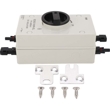 Interrupteur Isolateur Photovoltaïque 32A 1000V IP66 Étanche pour Installation Solaire Rapide (1/5)